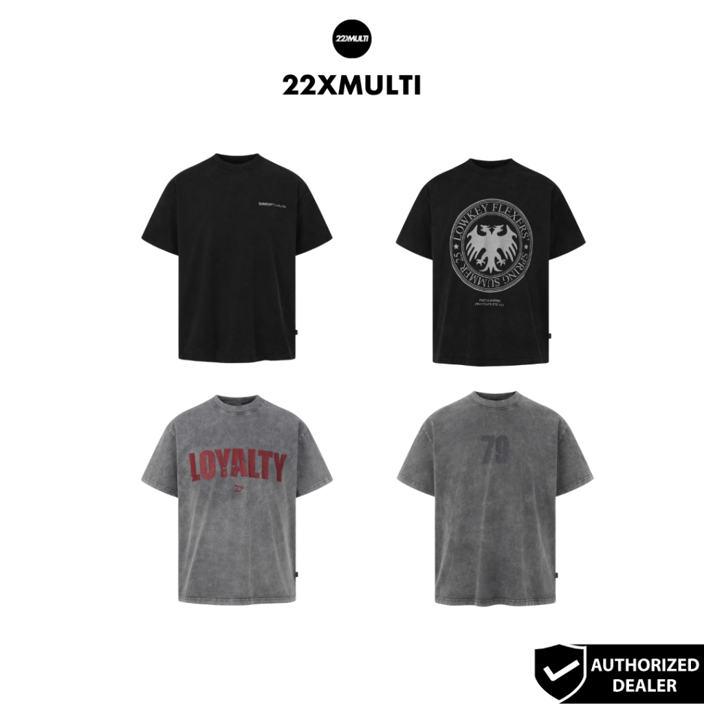 DIMOIR - DIMOIR CHASER V2 WASH T-SHIRTS/ DIMOIR DRACO SEAL WASH T-SHIRTS/ DIMOIR LOYALTY WASH T-SHIR