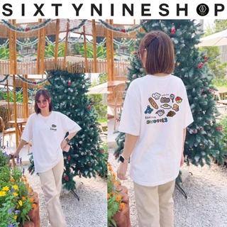 เสื้อยืดผ้าคอตตอน M-4XL พิมพ์ลาย " Baking Buddies " พร้อมส่ง