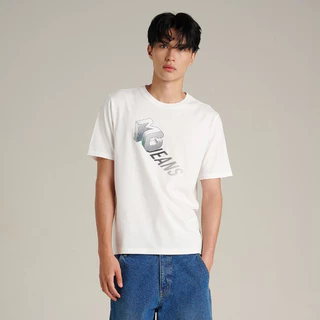 Mc JEANS (แม็คยีนส์) เสื้อยืดผู้ชาย เสื้อยืดแขนสั้น ทรงเรกูลาร์ Regular Fit T-Shirt มีให้เลือก 2 สี MTSZD52