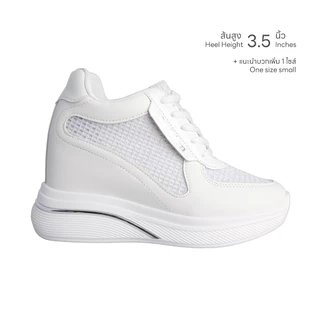 Villains SF RESTO Platform Casual Sneakers รองเท้าผ้าใบลำลองแพลตฟอร์มผู้หญิง ส้นสูง 3.5"