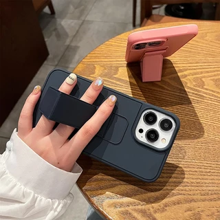 CrashStar ที่วางสายรัดข้อมือแบบพับได้ เคสโทรศัพท์ซิลิโคนกันกระแทก iPhone 17 16 15 14 13 12 11 Pro Max Plus XR