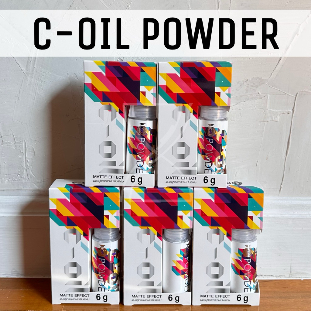 (สินค้าพร้อมส่ง/ของแท้) C Oil Powder ผงแป้งแต่งทรงผม ยกโคนผม เพิ่มวอลลุ่ม 10 กรัม