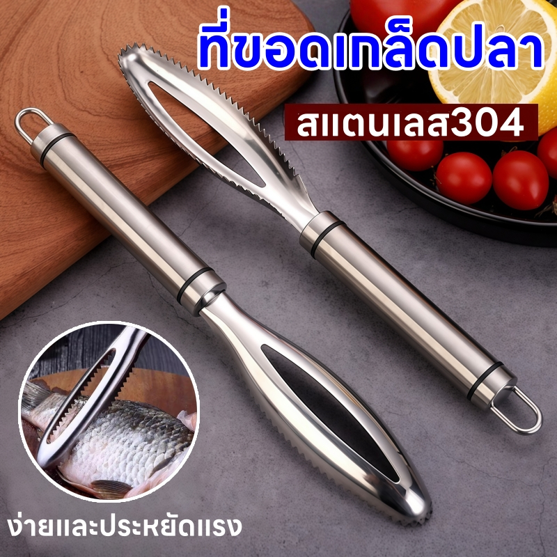 🔥ราคาส่ง🔥 ที่ขอดเกล็ดปลา สแตนเลส304 ที่ขูดเกร็ดปลาสแตนเลส ไม้ขอดเกล็ด คุณภาพดี เกรดพรีเมี่ยม แข็งแรง ใช้งานง่าย ไม่เป