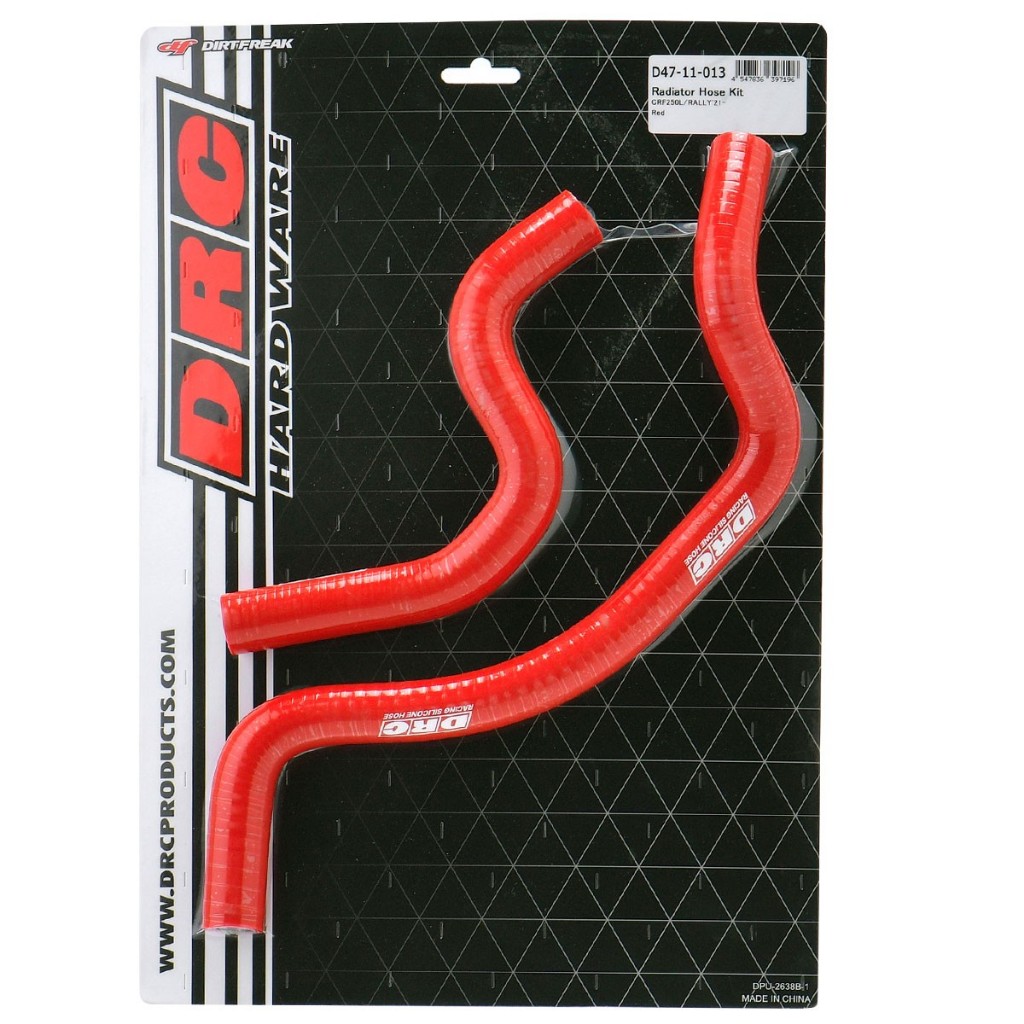 DRC Radiator Hose Kit CRF250L / Rally ปี 2021+ สีแดง D47-11-013 ชุดสายหม้อน้ำ ทนความร้อนสูง