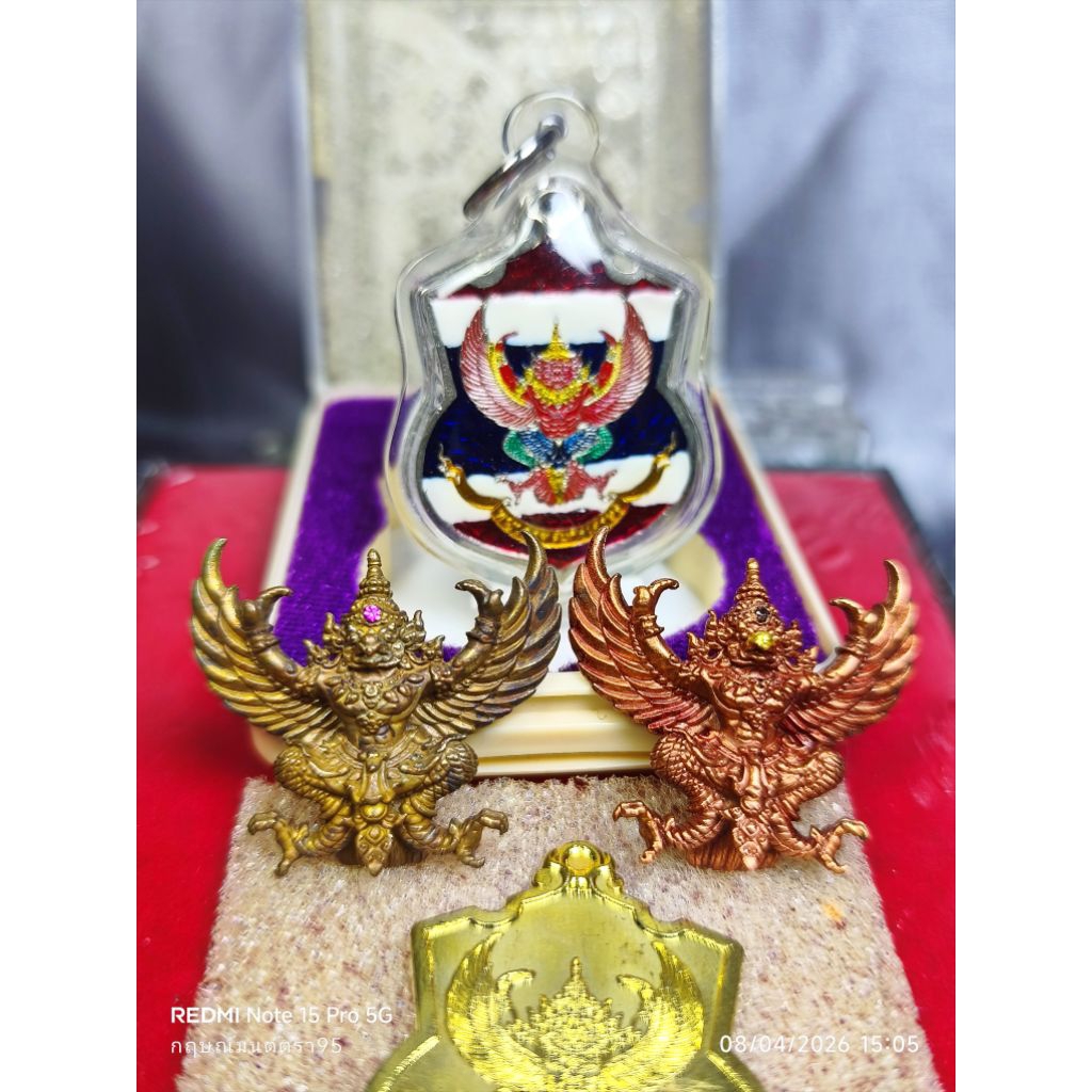 sale‼️ พญาครุฑรุ่นคัมภีร์เศรษฐี ปี 60 แท้ทันหลวงปู่สอ คัมภีรปัญโญ วัดป่าขาม จ.สุรินทร์