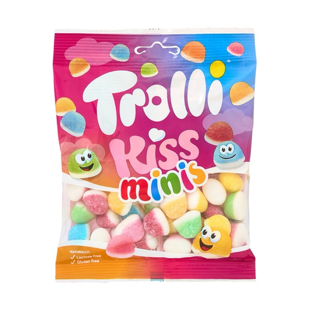 (AKPM1) Trolli Kiss Mini กัมมี่จิ๋วรสผลไม้ ⚠️กล่อง12อัน