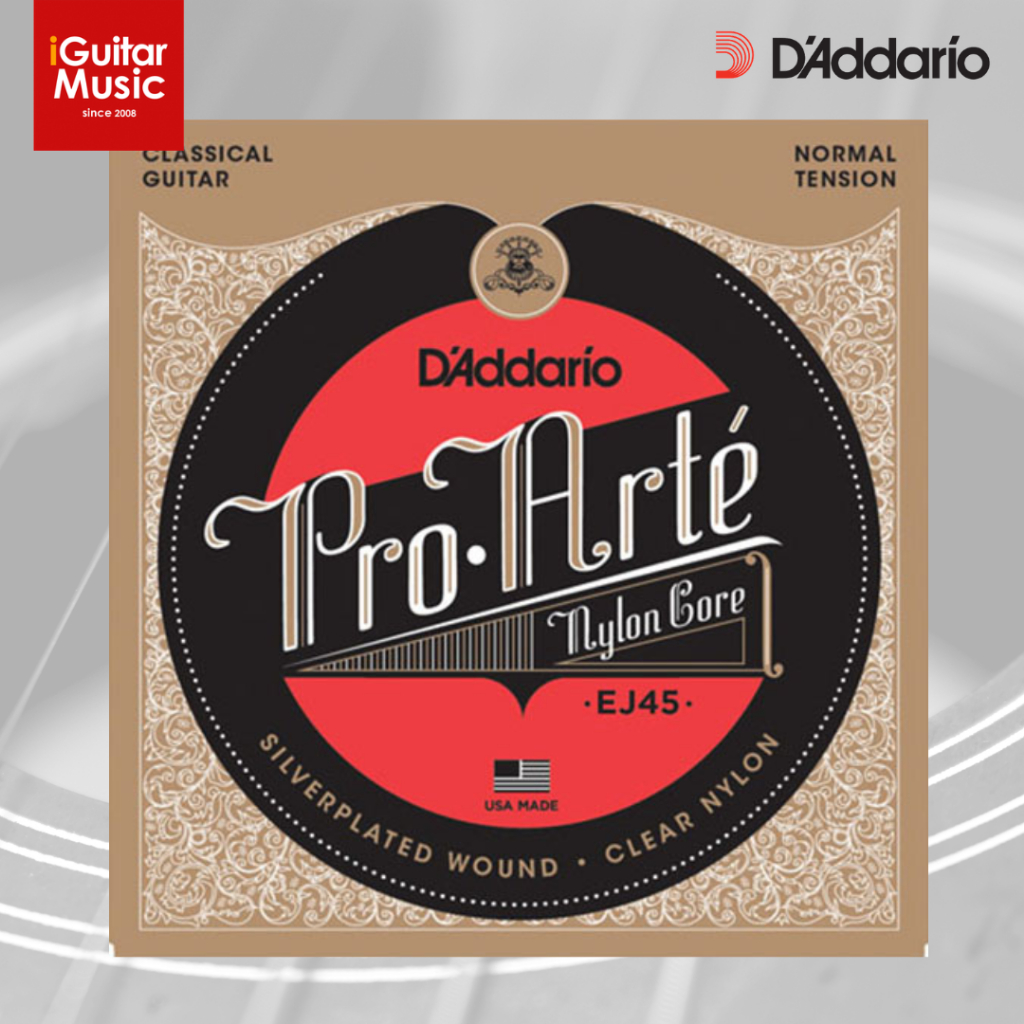<ของแท้ 100%> D'Addario EJ45 Pro-Arte Classical Guitar Strings Normal Tension