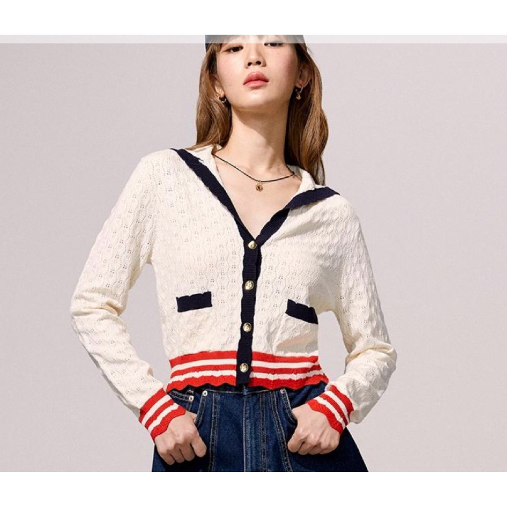 Used📍🕊️Pomelo Knitted Cardigan สภาพดี ~Size S