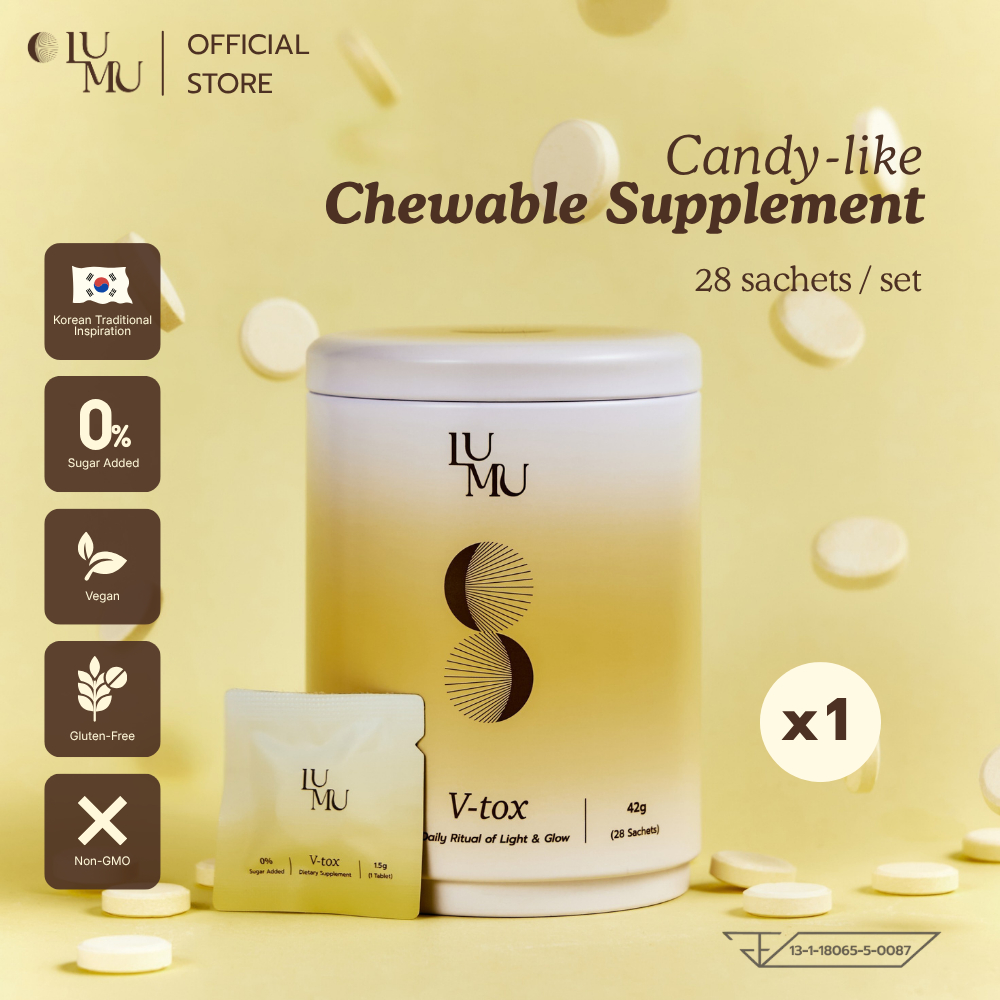 LUMU V-tox Candy-like Chewable Supplement (1 set) | วิตามินเม็ดเคี้ยว อร่อย ย่อยง่าย ขับถ่ายดี