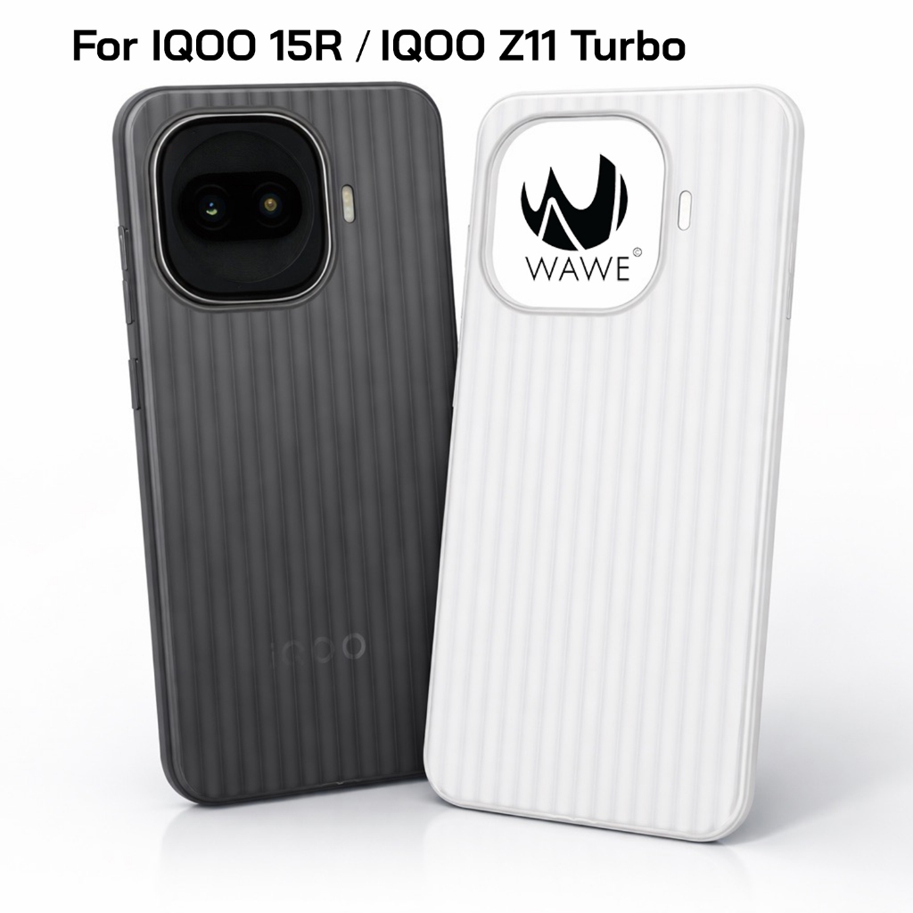 [ส่งจากกทม.] เคส IQOO 15R / Z11 Turbo ลายแนวตั้งสีดำและสีขาว วัสดุ PP บางเฉียบ วัสดุเกรดสูงไม่เหลือง จับถนัดมือมากที่สุด