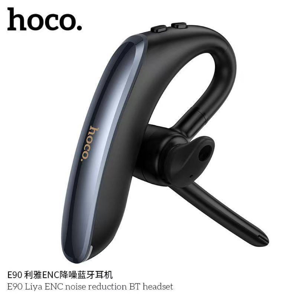 จัดส่งด่วน Hoco E90 ENC Noise Reduction หูฟังบลูทูธแบบไร้สาย Single Earbud เบา ใช้งานง่าย สำหรับคุยและฟังเพลง แท้100%
