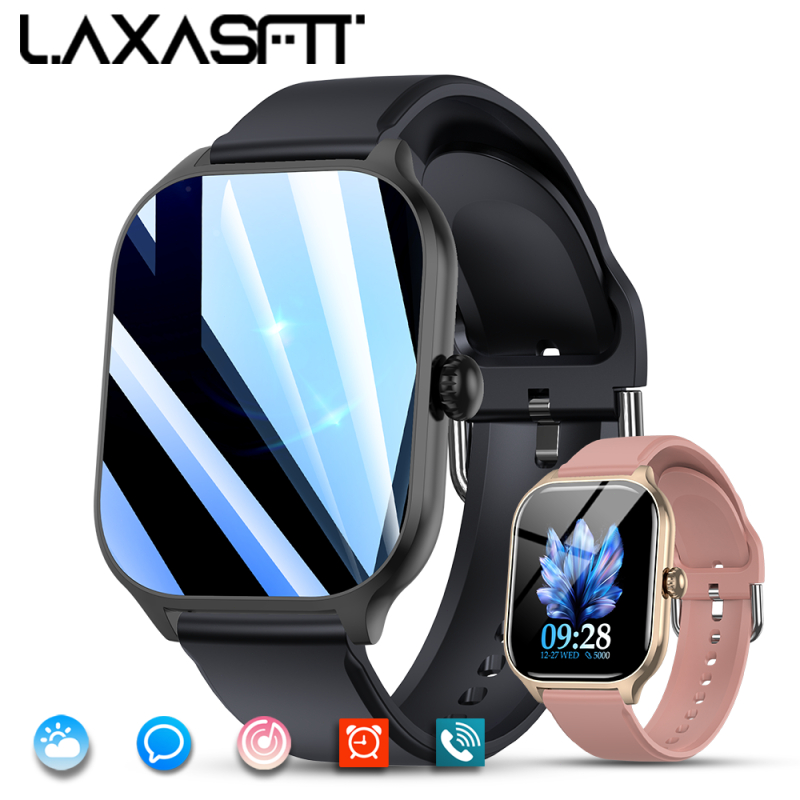LAXASFIT New Men Women Smart Watch Bluetooth Talk Digital Smart Watch Clock Multi Sport Function Sma