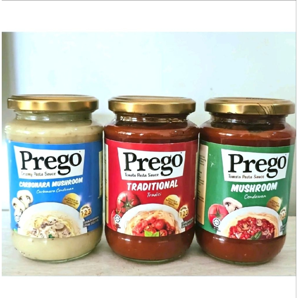 ซอสพาสต้าพรีโก้ Prego Sauce Pasta (ขวดแก้ว ขนาด 350g.)