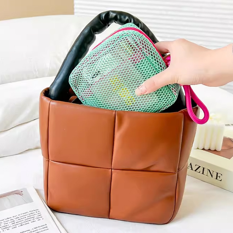 NJCAR BAG กระเป๋าสำอางค์ แบบตาข่าย ขนาดเล็ก แฟชั่นสําหรับสตรี