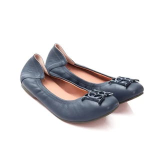 O&B รองเท้าหนังแกะ รุ่น AUDREY MARSHMALLOW IN DENIM BLUE-11188SS37018F_U6BLXX