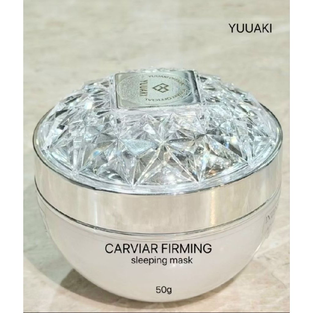 มาสก์หน้าสลีปปิ้ง YUUAKI Caviar ขนาด 50 กรัม เนื้อเข้มข้นบำรุงล้ำลึก