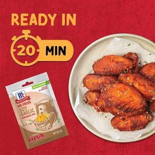 (2 ซอง) แม็คคอร์มิค ผงปรุงรสซอยการ์ลิค สำหรับหม้อทอดไร้น้ำมัน 45 g. | McCormick Air Fryer Soy Garlic Marinade Mix 45 g.