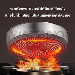 Watsuno.กระทะ/กระทะผัดสแตนเลสหนาพิเศษ ลายรังผึ้ง ผลิตจากสแตนเลส 316 มีลายรังผึ้งสองด้าน ไม่ติดกระทะและทนต่อรอยขีดข่วน