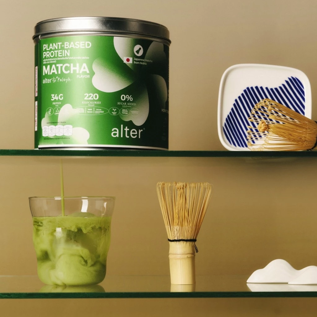 Alter matcha x PaloyH plant-based protein โปรตีนพืช รส มัทฉะ โปรตีนพืช โปรตีน 1 กระปุก thumbnail 4