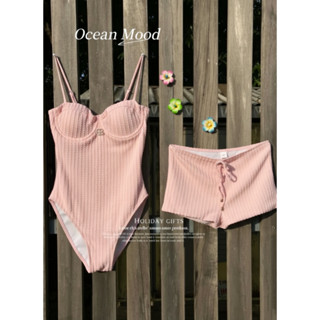 ชุดว่ายน้ำผู้หญิง วันพีช 2 ชุด มีโครง มีฟองน้ำ ผ้าว่ายน้ำพรี…