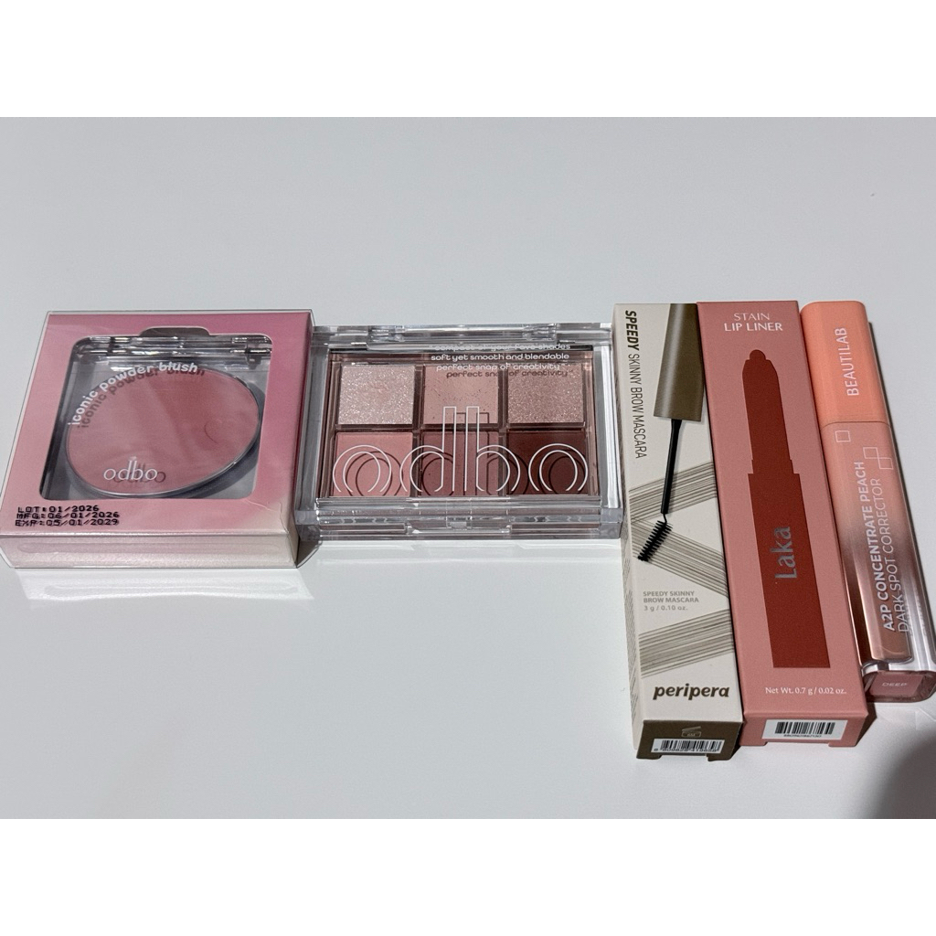(ขายเหมาๆ) อายเเชโดว์ บลัช ODBO ลิปไลน์เนอร์ LAKA มาสคาร่าคิ้ว PERIPERA คอเรคเตอร์ BEAUTILAB