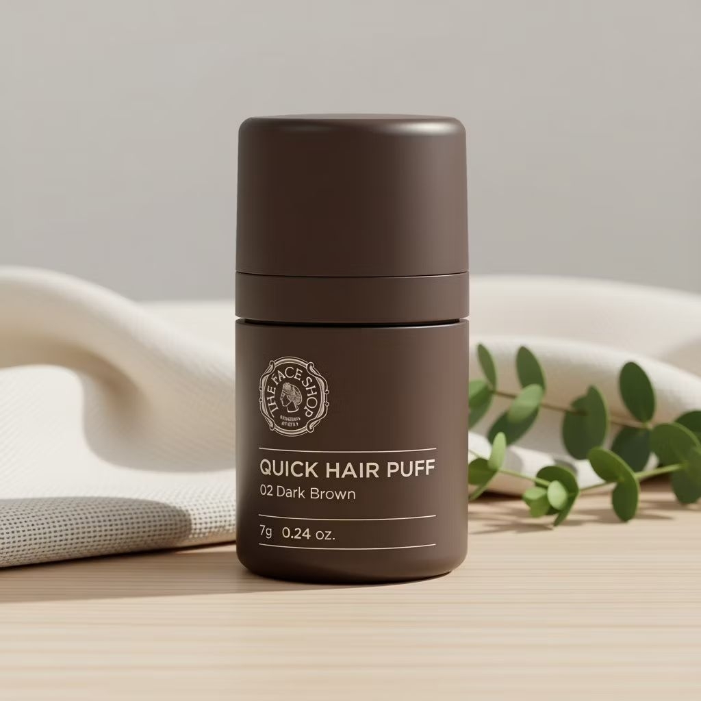 ของแท้ 100% The Face Shop Quick Hair Puff  เป็นคุชชั่นพัฟสำหรับปิดเหม่งและผมบาง