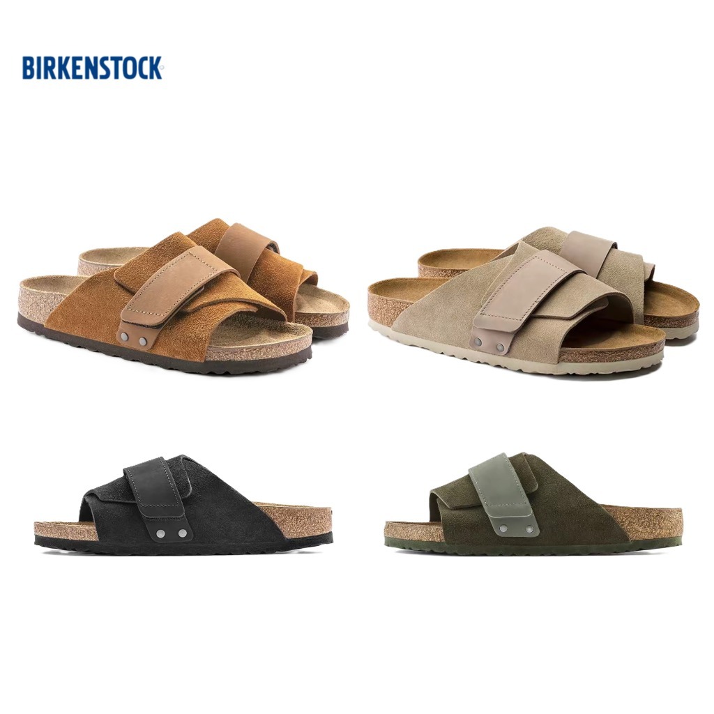 Birkenstock รองเท้าแตะ Kyoto สีธรรมดา (Regular) รองเท้าแตะสวมสบายทุกวัน สำหรับผู้ชายและผู้หญิง