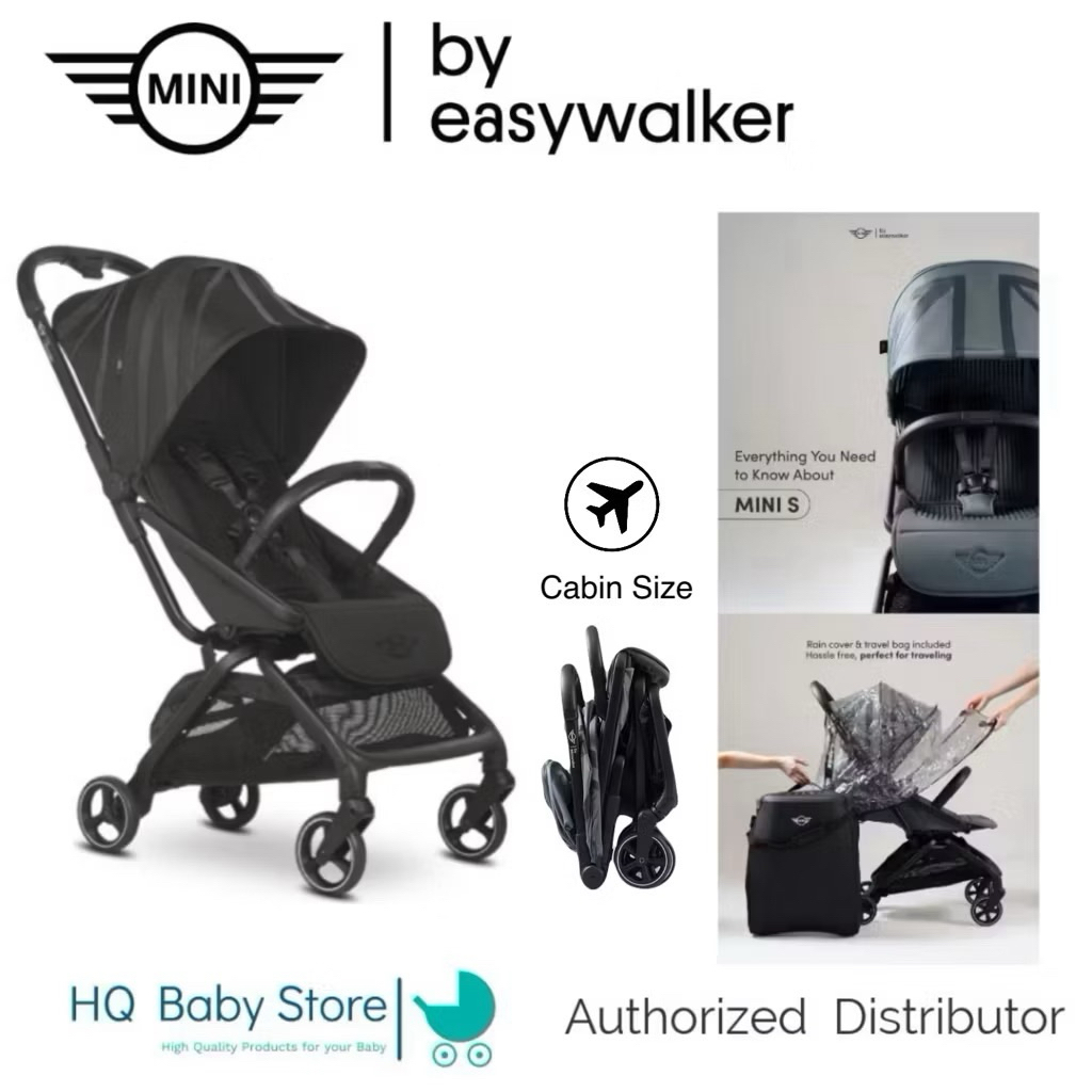 Mini S by Easywalker stroller รถเข็นเด็กพับเก็บเล็กขึ้นเครื่องบินได้ สำหรับเด็กแรกเกิด ถึง 6 ปี พับเก็บอัตโนมัติ