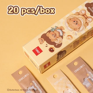 (สั่งขั้นต่ำ 3 ชิ้น)(ButterBear X Deli) รีฟิลไส้ปากกาเจล (1 ชิ้น) (สีดำ/0.5mm) ไส้ปากกา ไส้ปากกาเจล ลายบัตเตอร์แบร์