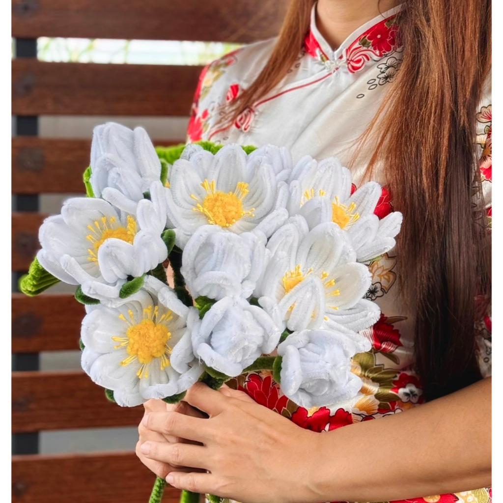 ดอกบัว ถวายพระแม่ ดอกลวดกำมะหยี่ บูชาพระ แก้บน ตั้งโชว์ จัดช่อ จัดกระถาง