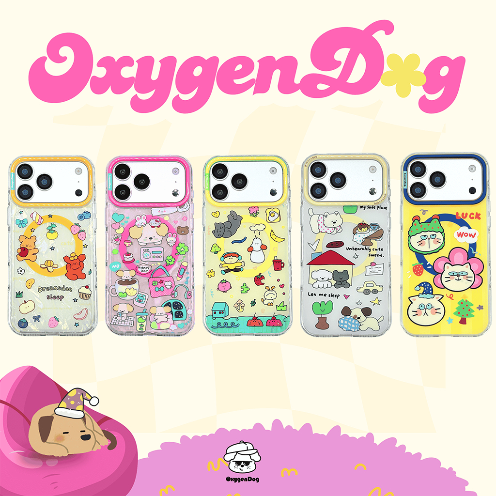 Oxygendog case เคสไอโฟน รองรับชาร์จไร้สาย For iPhone 17promax 17pro 17 16ProMax 16Pro 16 15ProMax 15