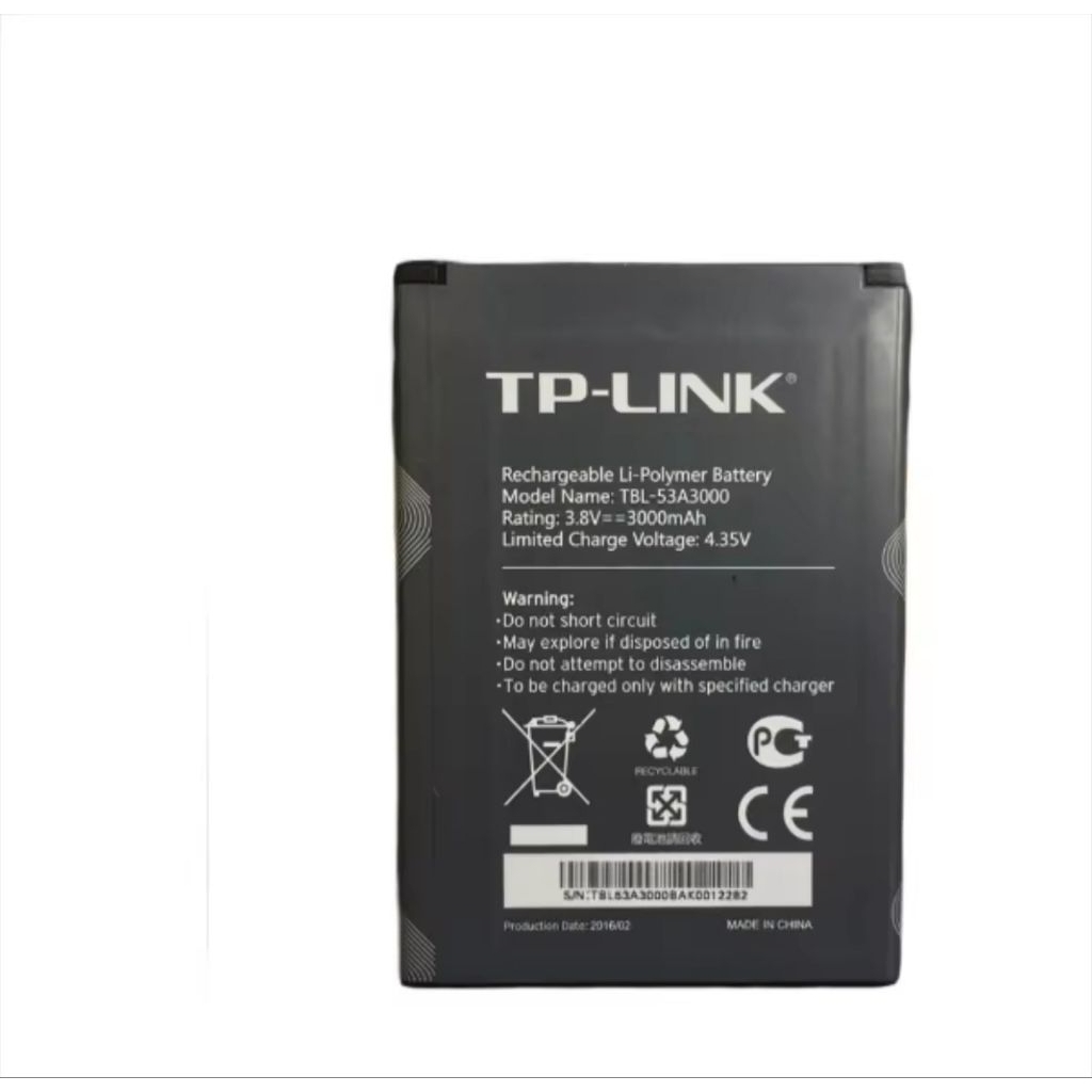 ใหม่เดิม TP-LINK Wi-Fi เราเตอร์เปลี่ยนแบตเตอรี่, TBL-53A3000 M7450, M7650 3000mAh