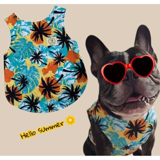 เสื้อกล้ามลายดอกแบบมียางยืดข้างลำตัวสีสันสดใสรับSummer🏝🌞