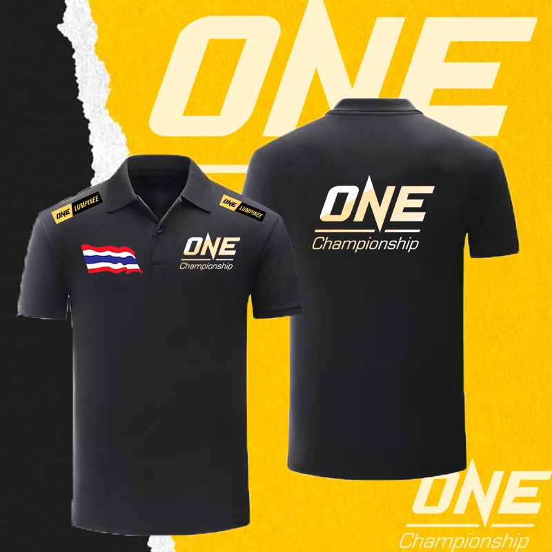 เสื้อคลุมซิป " ONE Fighting Championship " Nabil Anane Cool Polo shirt ฤดูร้อนสบาย ๆ Breathable แขนส