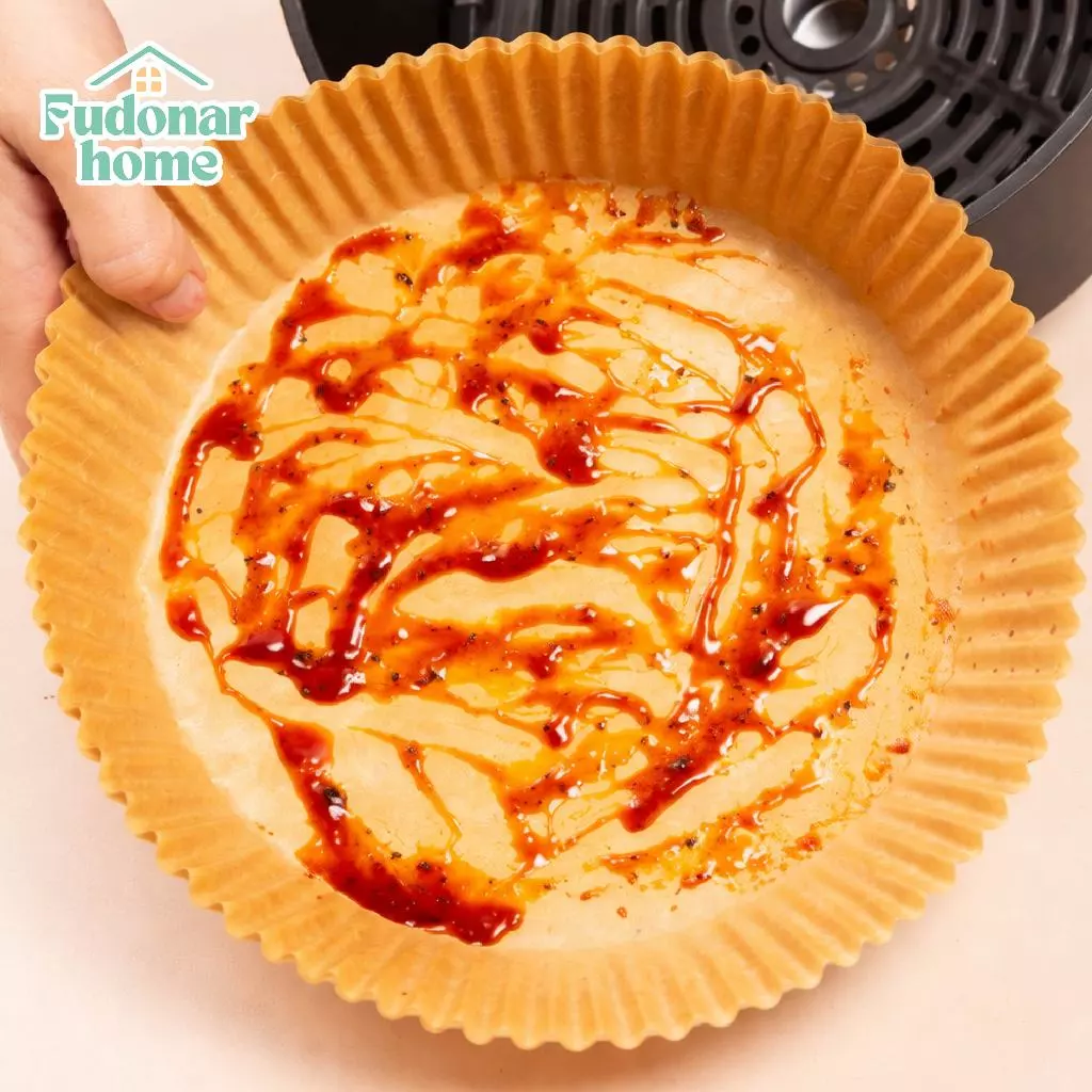 Fudonar กระดาษรองหม้อทอด กระดาษไขรองอาหาร กันน้ำมัน ทนร้อน ไม่ติดกระทะ สำหรับหม้อทอดไร้น้ำมัน thumbnail 5