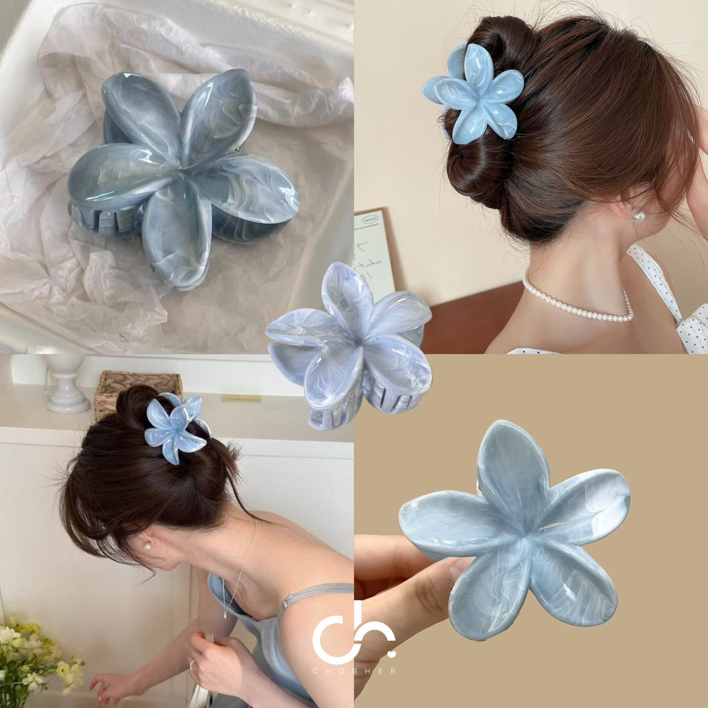 Blue Blossom Hair Clip🩵💙 (ของแถมในชุด Navy Set ไม่ต้องเอาลงตะกร้านะคะ)
