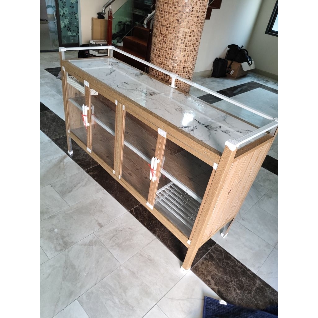 ตู้ครัวอลูมิเนียม ปูกระเบื้อง 90 , 120 , 150 CM / ตจว.เสียค่าส่ง