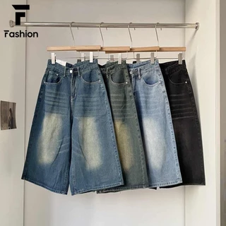 กางเกงยีนส์เอวสูง ทรงกระบอก ขา7ส่วน สไตล์เกาหลี คู่รัก Unisex 4สี ถูกและคุ้ม