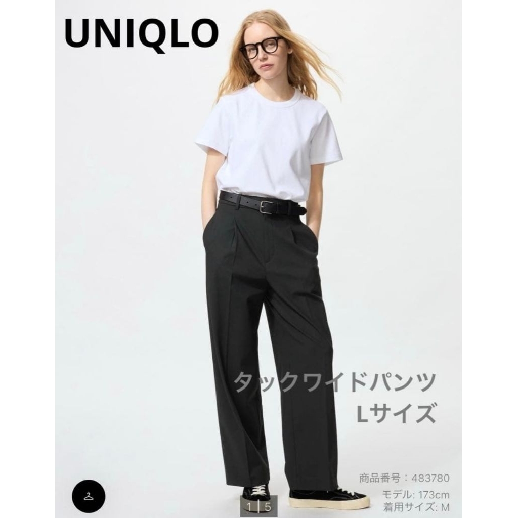 กางเกงสแลคทรงตรงเอวสูงสไตล์Boyishลุคเท่Minimalใส่สบายแมทง่ายได้ทุกวันงานป้ายตัดจากUNIQLOคุณภาพดีทรงสวยดูแพง