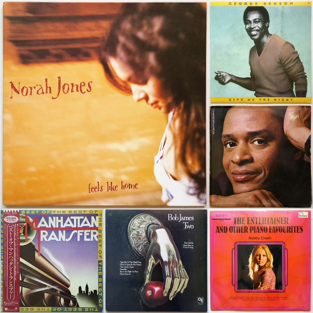 แผ่นเสียง เพลงสากล Jazz, Fusion 12” LP Vinyl –  Norah Jones, George Benson, Al Jarreau, Bob James, M