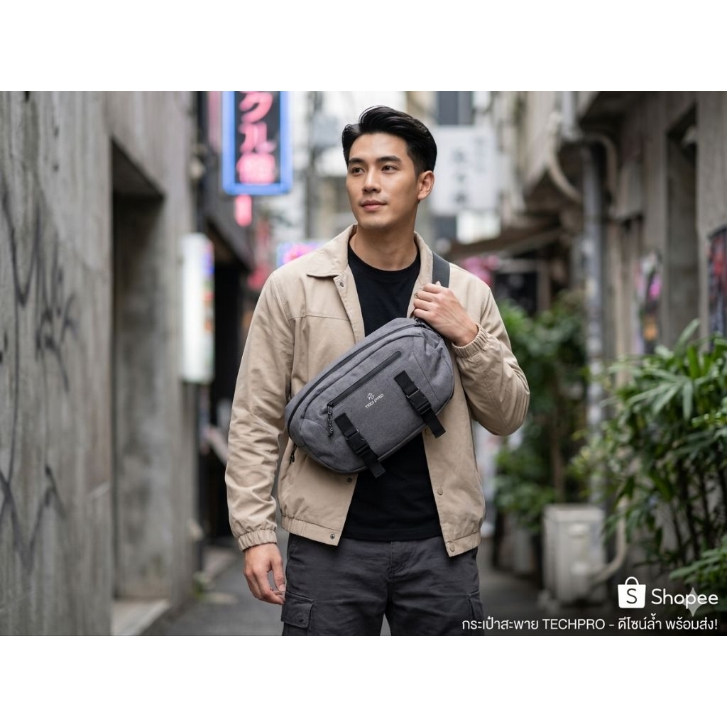 กระเป๋าสะพาย TECHPRO ขนาด 10L