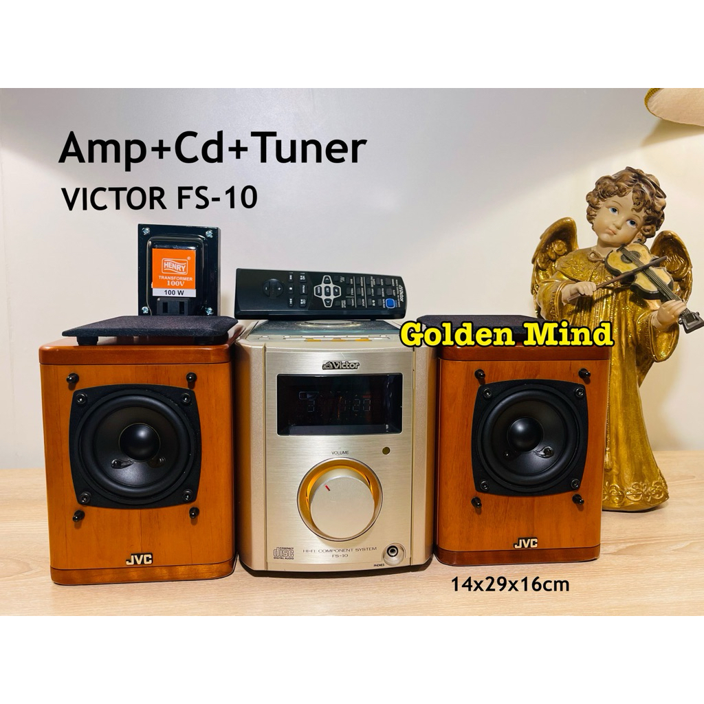 SET-01-110416 VICTOR FS-10(JVC) ชุดเครื่องขยายเสียงพร้อมลำโพงมือสองจากประเทศญี่ปุ่น
