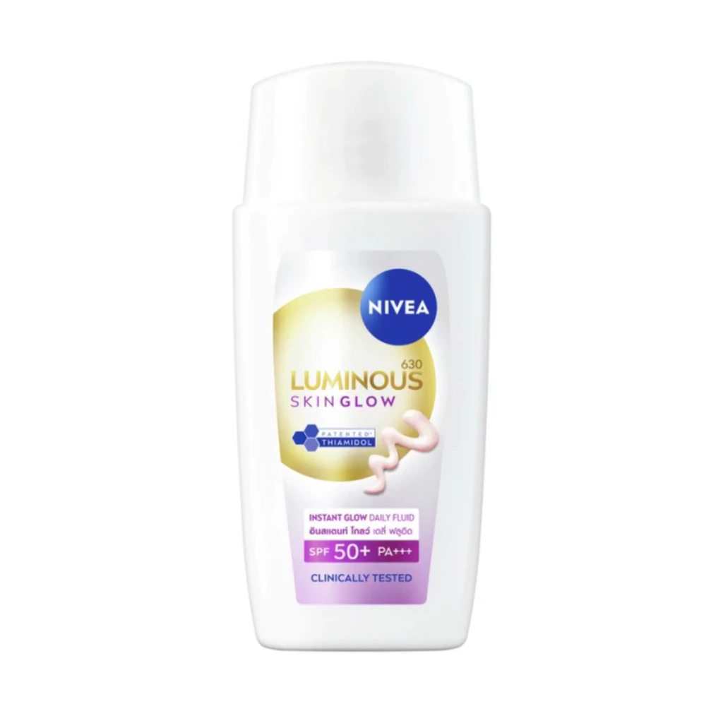 (แท้💯)Nivea Luminous630 นีเวีย ลูมินัส630 สกิน โกลว์ อินสแตนท์ โกลว์ เดลี่ ฟลูอิด SPF50+ 40 ml