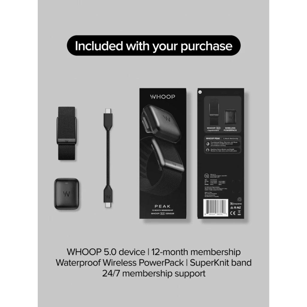 (ส่งด่วน) WHOOP 5.0 Peak | Life MG Health and Fitness Wearable 12-Month Membership thumbnail 6