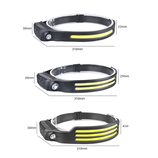 (แถมสายชาร์จ）ไฟฉายคาดหัว cob ไฟฉายคาดศีรษะ แบบชาร์จ USB กันน้ำ ไฟLEDคาดศีรษะ ไฟฉายอเนกประสงค์ พร้อมไฟ 4 โหมด