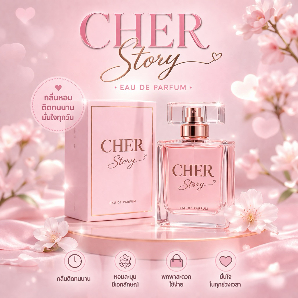น้ำหอมCHER Story หอมติดทน8-16ชั่วโมง