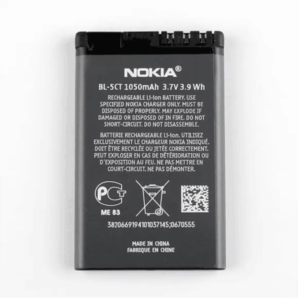 แบตBL-5CT แบตเตอรี่โทรศัพท์ Nokia 5220 5220XM 6730 C5 6303i C6-01 C3-01 6303 C 3720s-2 1050mAh