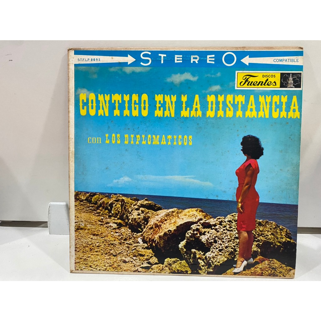 1LPVinyl Records แผ่นเสียงไวนิล CONTIGO EN LA DISTANCIA con LOS DIPLOMATICOS  (J14B177)