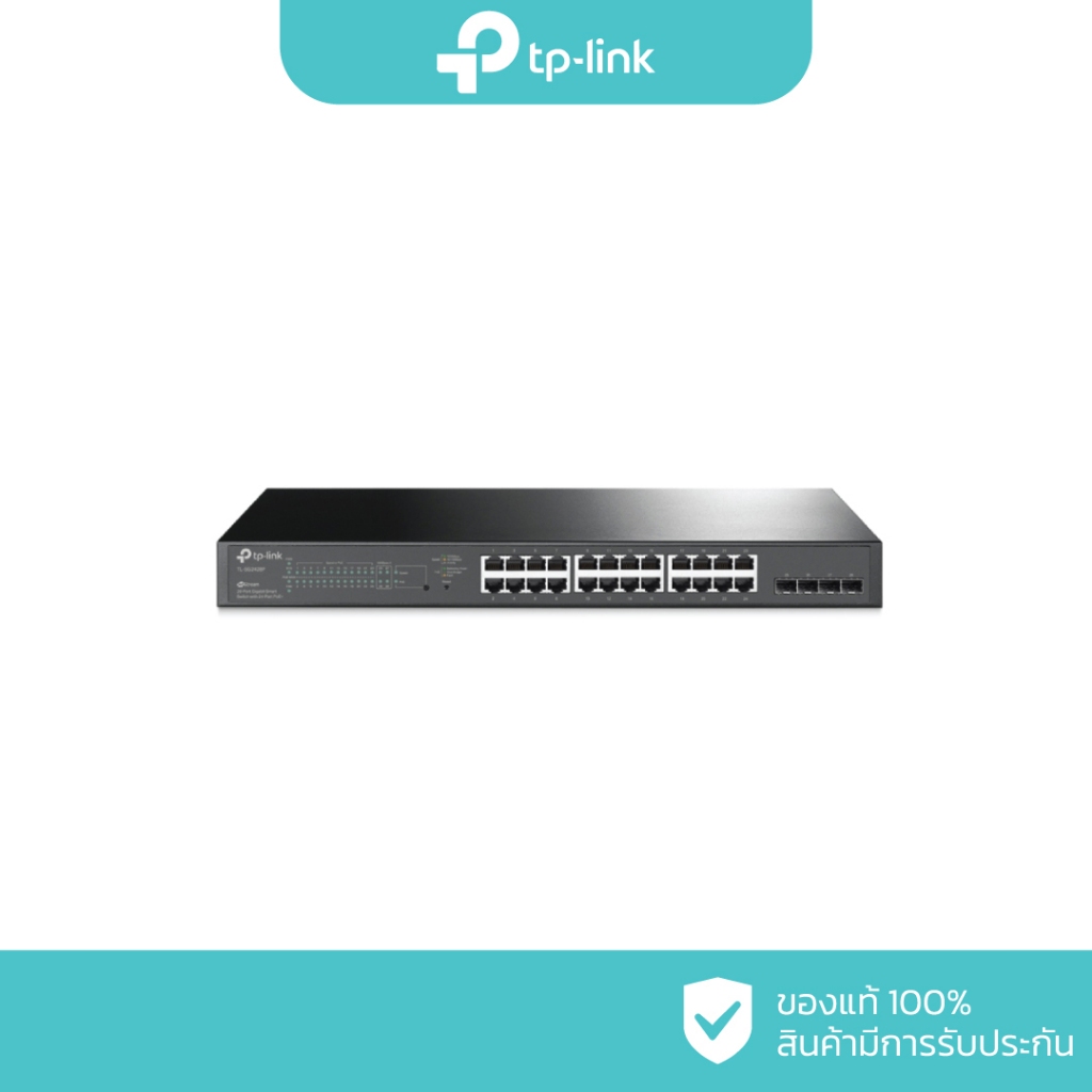TP-Link JetStream 28-Port Gigabit Smart Switch with 24-Port PoE+ รุ่น TL-SG2428P