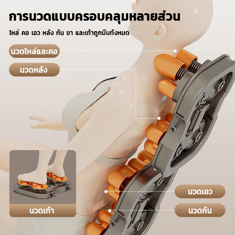 เก้าอี้นวด เก้าอี้นวดอัจฉริยะ เก้าอี้นวดไฟฟ้า นวดตัวแบบมัลติฟังก์ชั่น ลูกกลิ้งนวดเท้า รับประกัน 5 ปี ราคา ถูกที่สุด ดีลบีเคเค แกลเลอรีภาพที่ 3